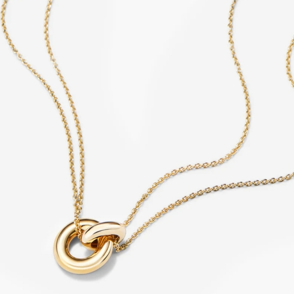 Mejuri Gold Double Chain Necklace - Picture 6 of 7